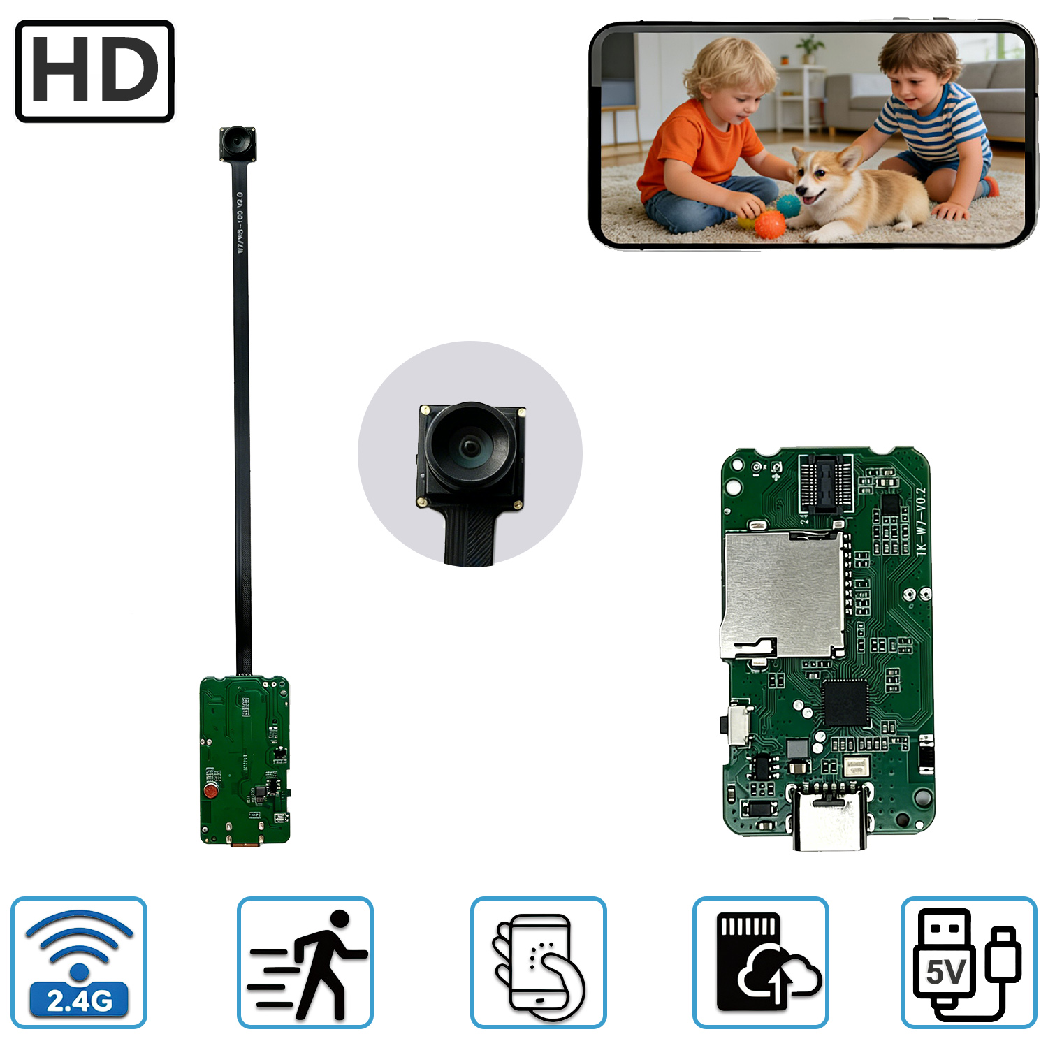 Home Security Hidden Cameras - Modulo PCBA per Telecamera di Sicurezza