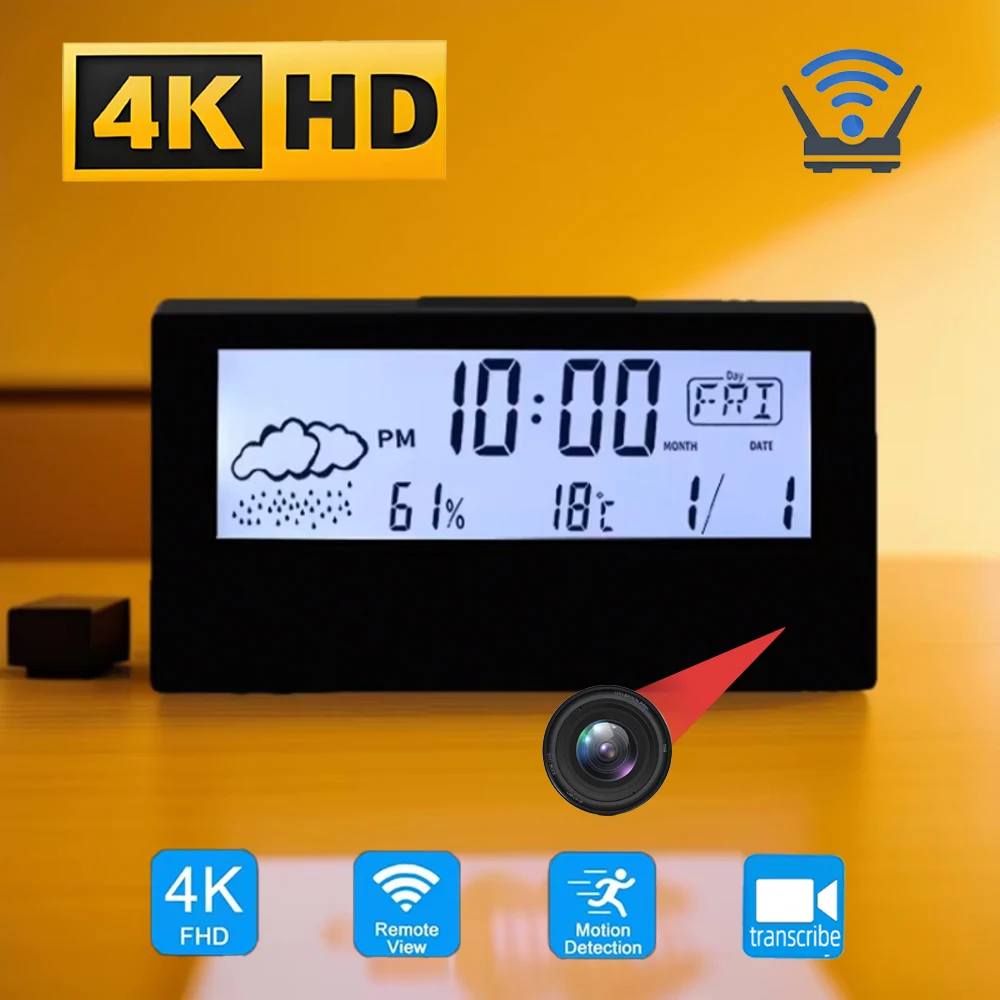 Hidden Camera Clock - Nuovissima Mini Telecamera a Orologio 4K
