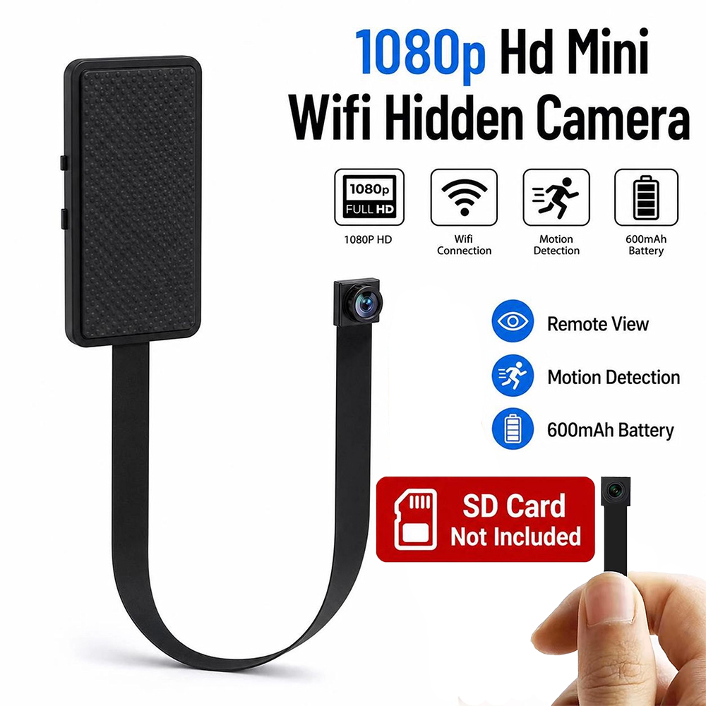 Home Security Hidden Cameras - Mini Telecamera WiFi HD 1080P Fai-da-Te,