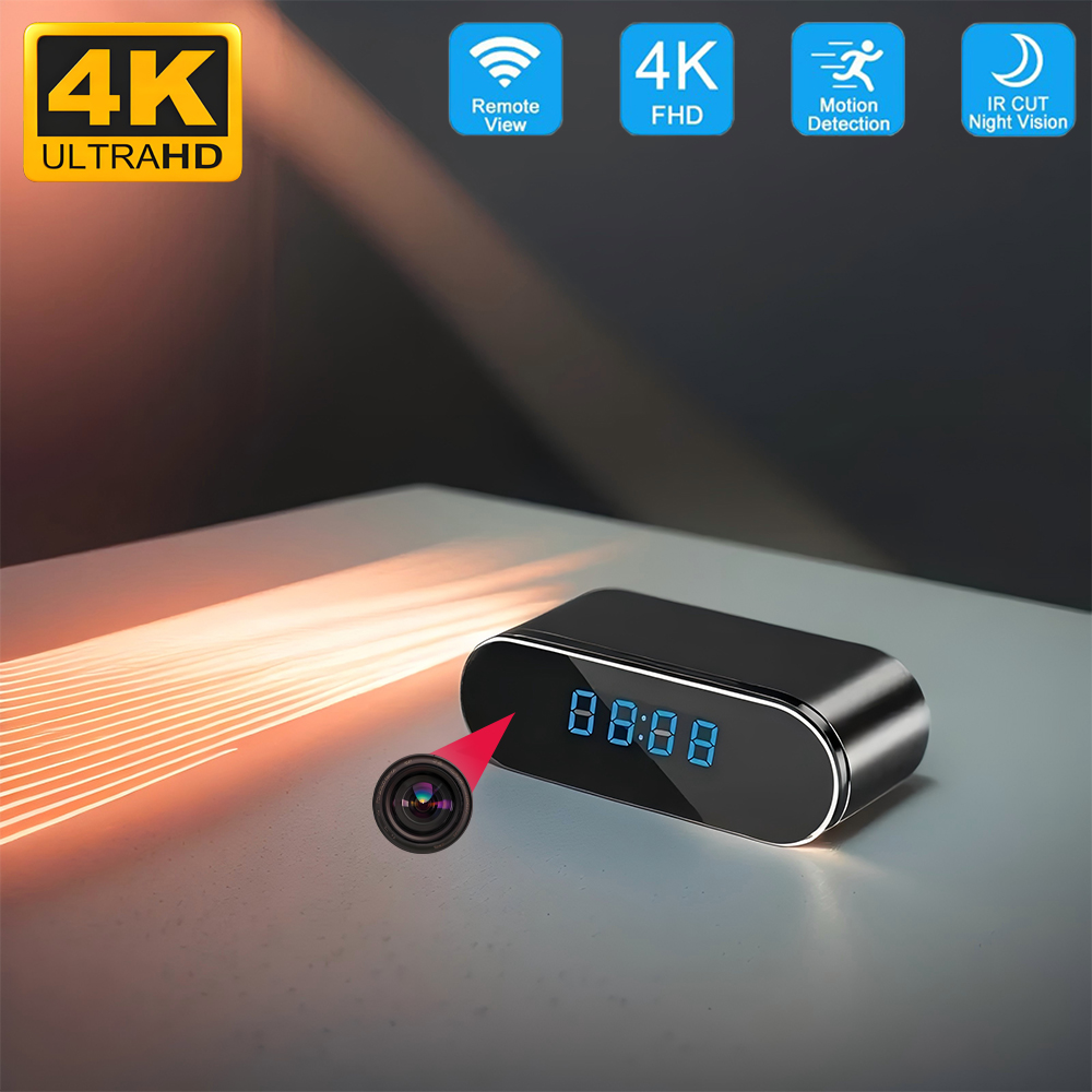 Hidden Camera Clock - Telecamera Orologio WIFI Mini 4K HD