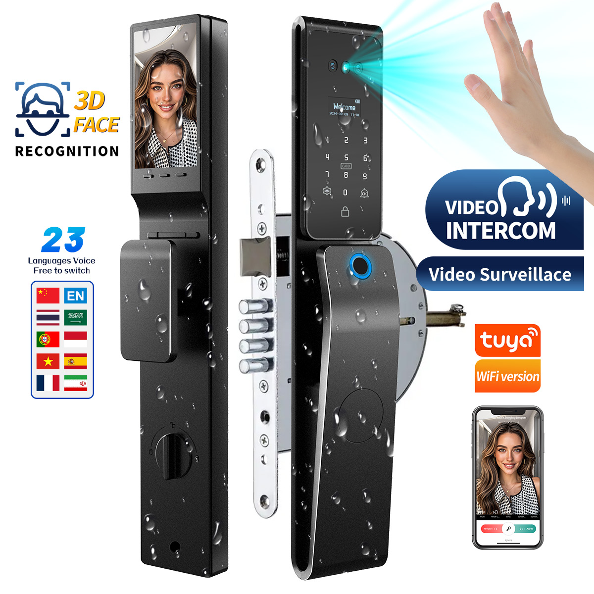 Home Security Keypad - Serratura Digitale Intelligente Tuya con Riconoscimento