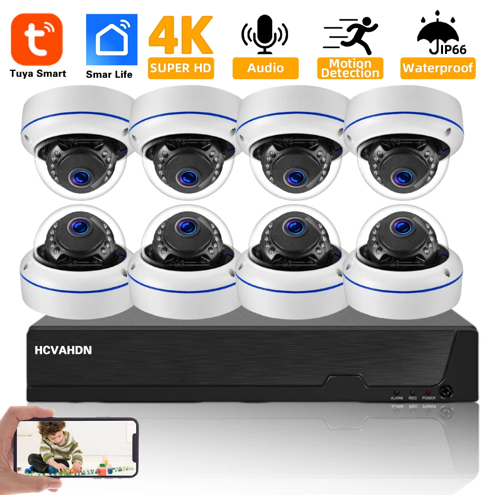 Nvr Kit 8 Channel - Kit Sistema di Telecamere di Sicurezza