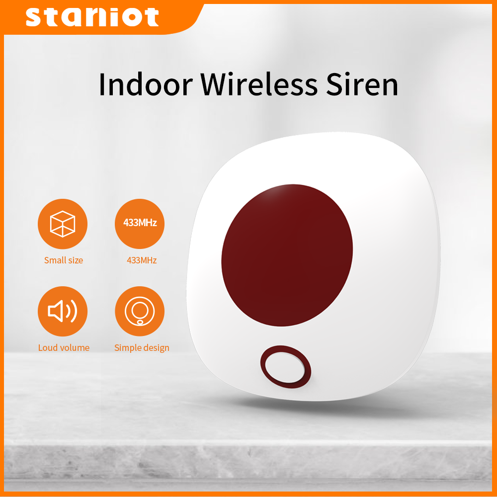 Home Security Deals - Staniot sirena senza fili per interni