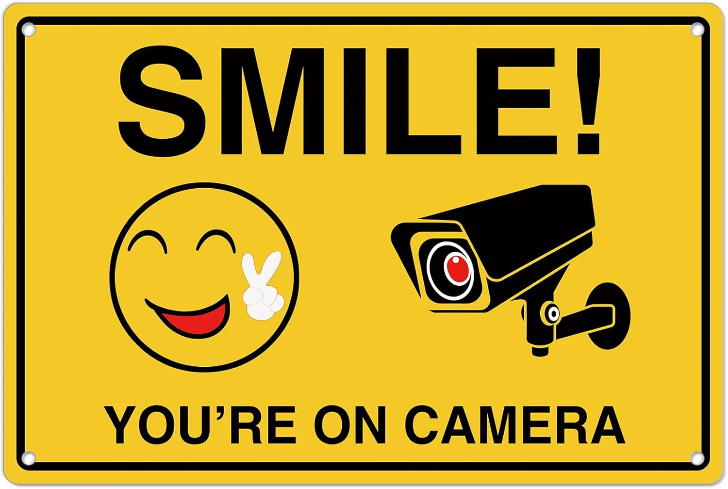 Home Security Adt - Smile Youre On Insegne della fotocamera;