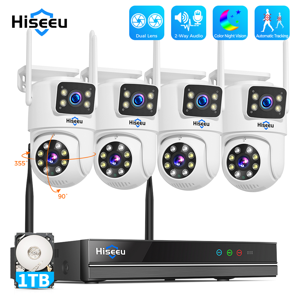 Nvr Kit 8 Channel - Kit Sistema di Sicurezza Hiseeu con