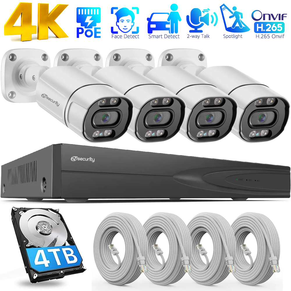 Home Security And Camera Systems - Sistema di Telecamere di Sicurezza 4K