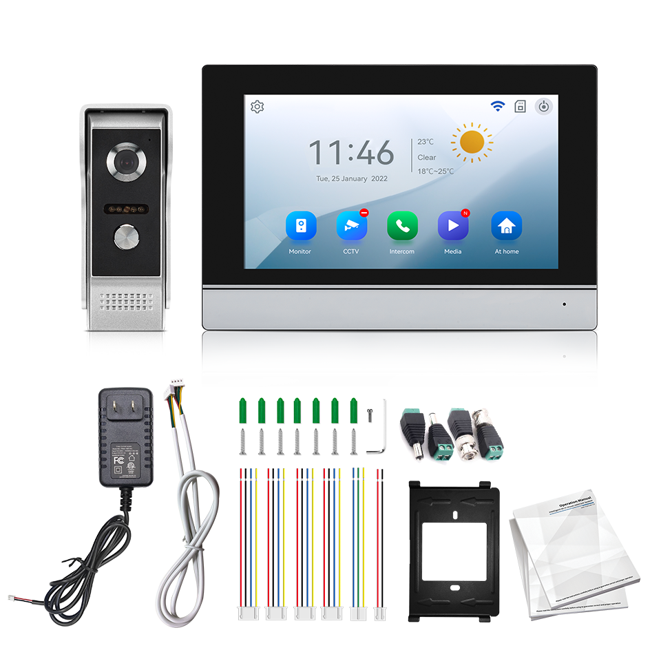 Home Security Adt - Schermo IPS da 7 pollici 2MP