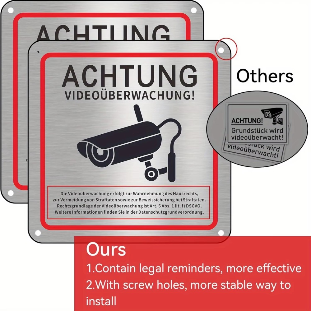 Home Security Game - CIFBUY Decorazione Murale in Alluminio per