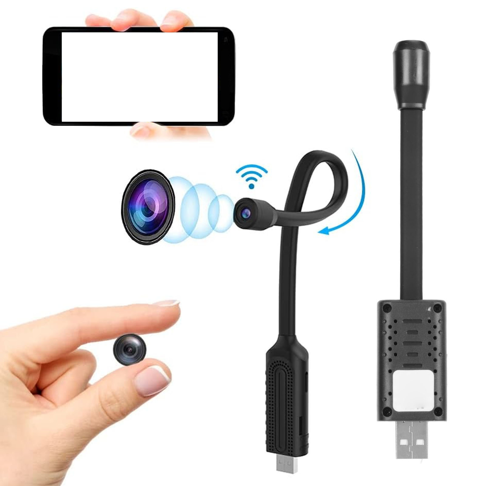 USB Mini WiFi Wireless Camera  - Hidden Camera Clock recensione e prezzo