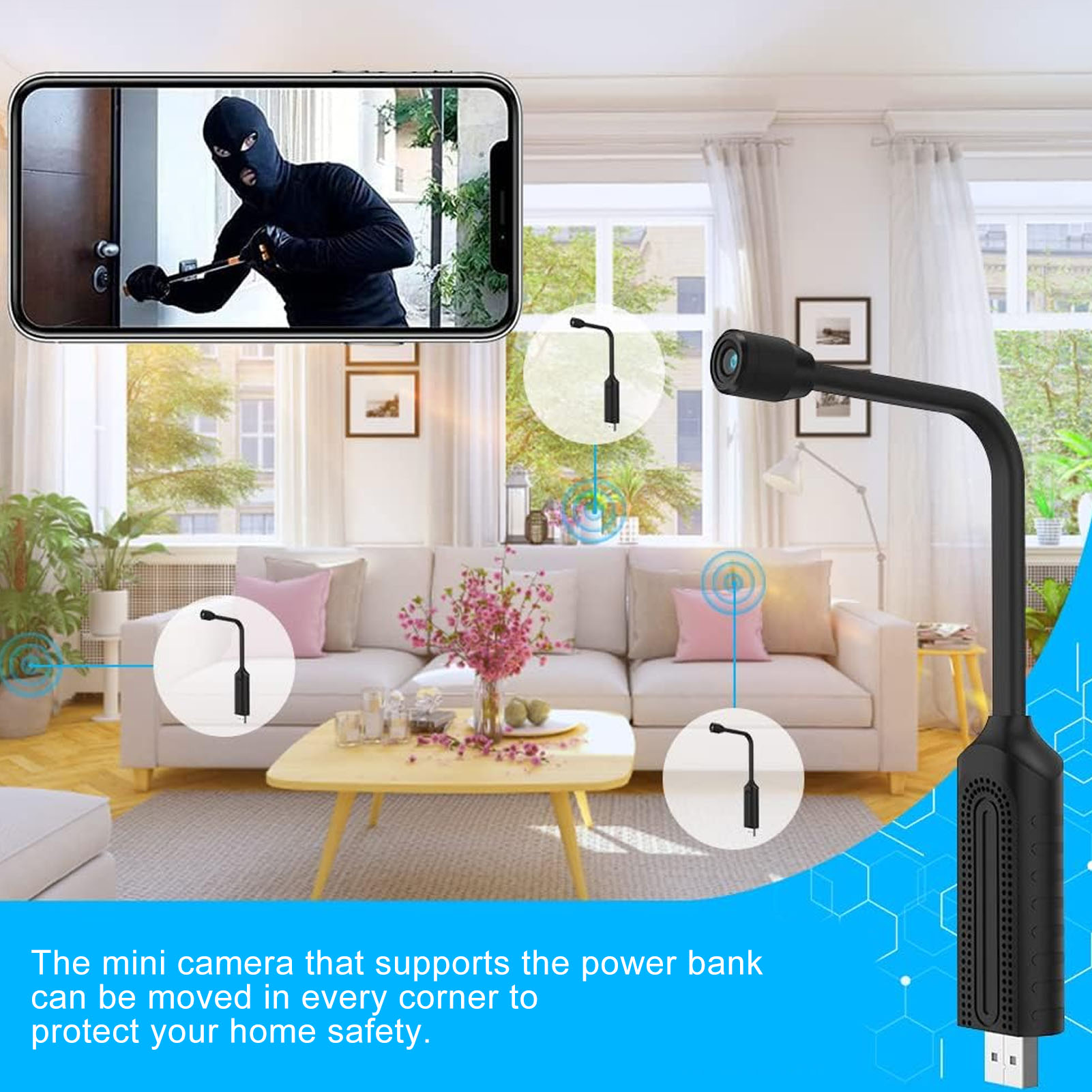 USB Mini WiFi Wireless Camera  - Hidden Camera Clock recensione e prezzo