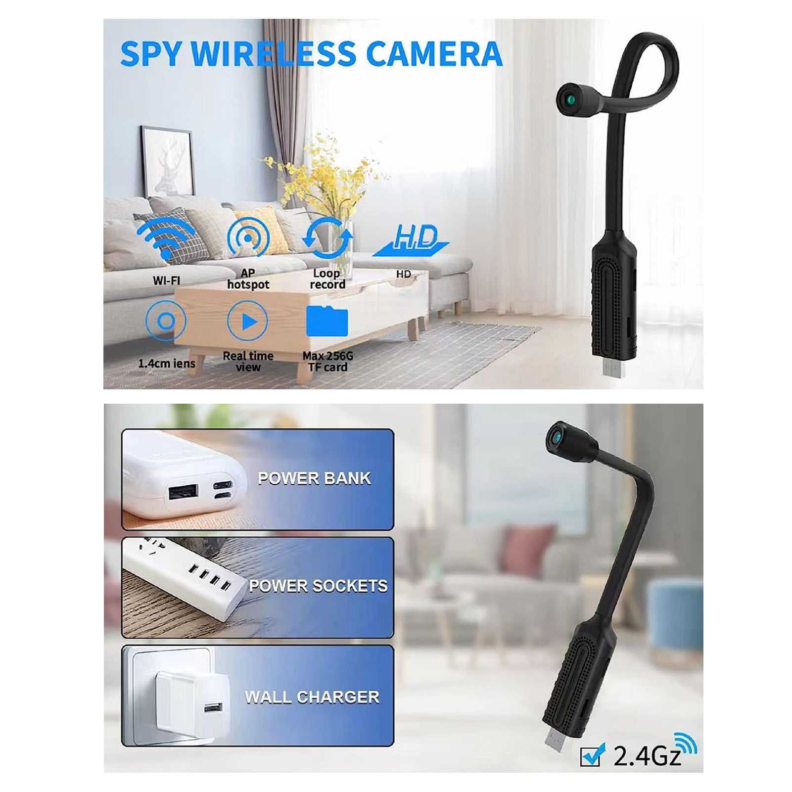 USB Mini WiFi Wireless Camera  - Hidden Camera Clock recensione e prezzo