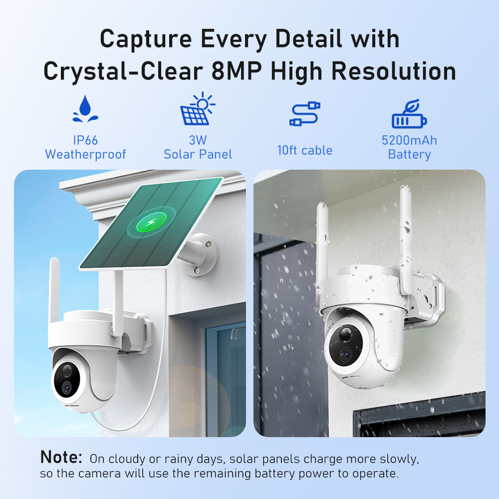 Sistema di telecamere solari 4 - Home Security And Camera Systems recensione e prezzo