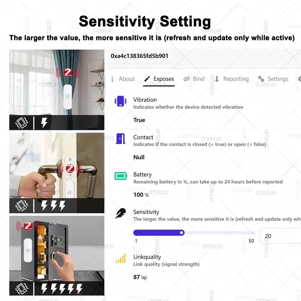 Smart ZigBee 3.0 Sensore di vi - Home Security And Monitoring recensione e prezzo