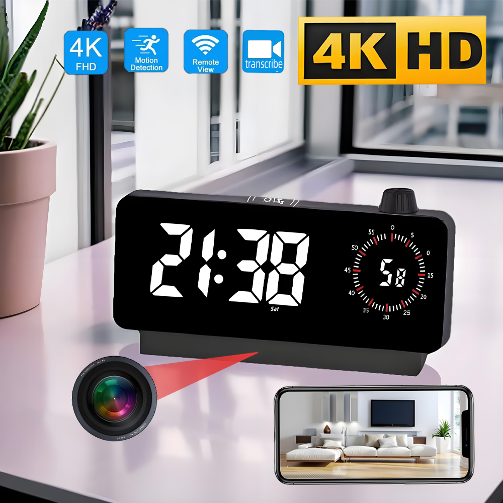 Telecamera WiFi Mini HD 4K con - Hidden Camera Clock recensione e prezzo