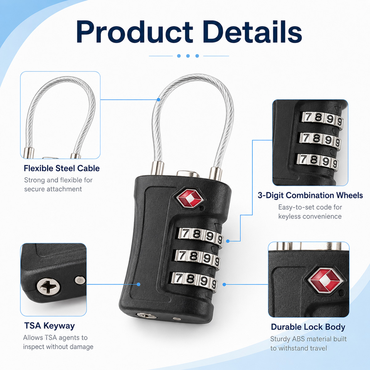 Lucchetto TSA Approvato con Co - Home Security Adt recensione e prezzo