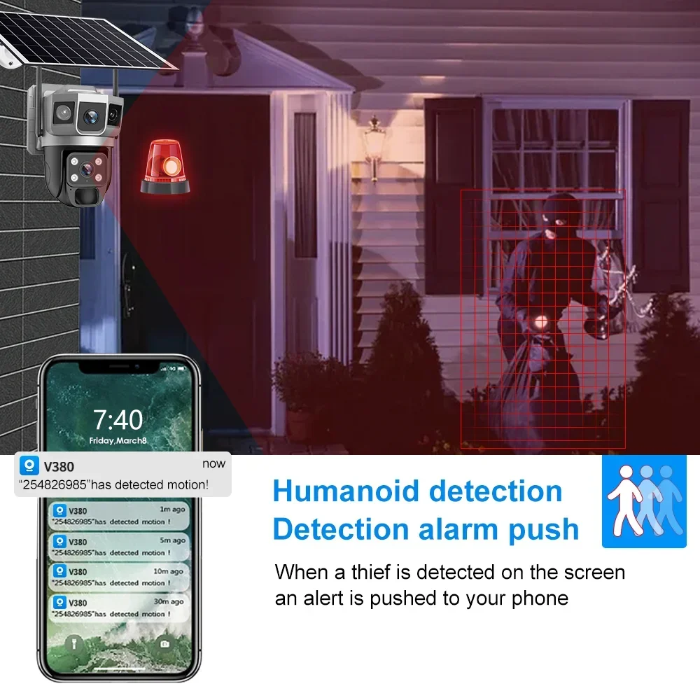 V380 4K 3 Schermi Telecamera 4 - Home Security Adt recensione e prezzo