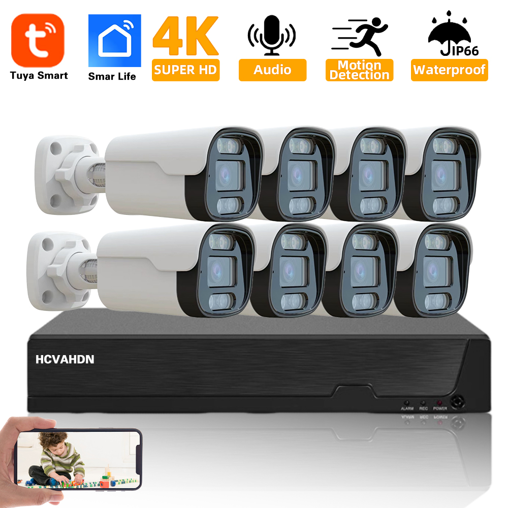 4K 8MP TUYA Security Kit 8CH P - Nvr Kit 8 Channel recensione e prezzo
