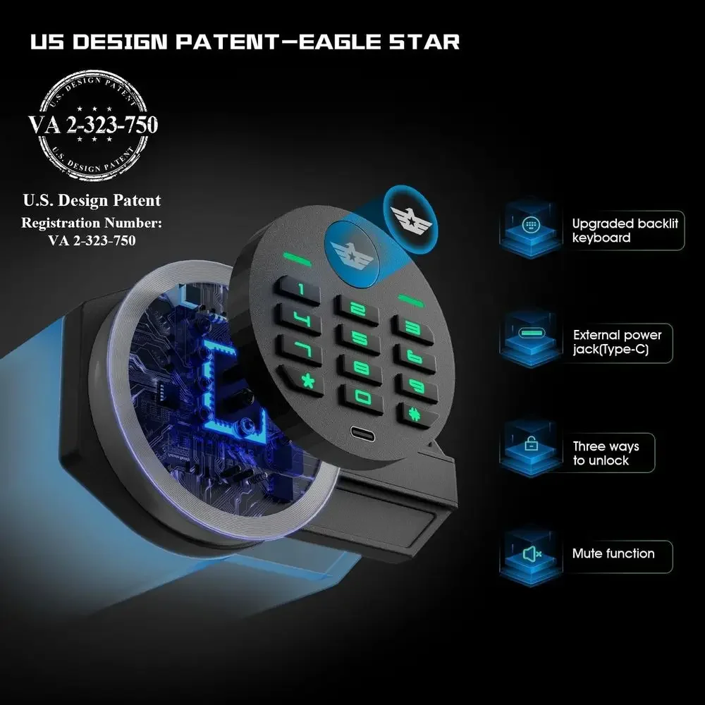 6,0 Cu. Cassaforte di Sicurezz - Home Security Keypad recensione e prezzo