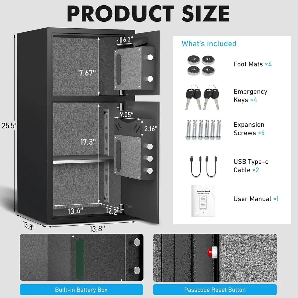 6,0 Cu. Cassaforte di Sicurezz - Home Security Keypad recensione e prezzo