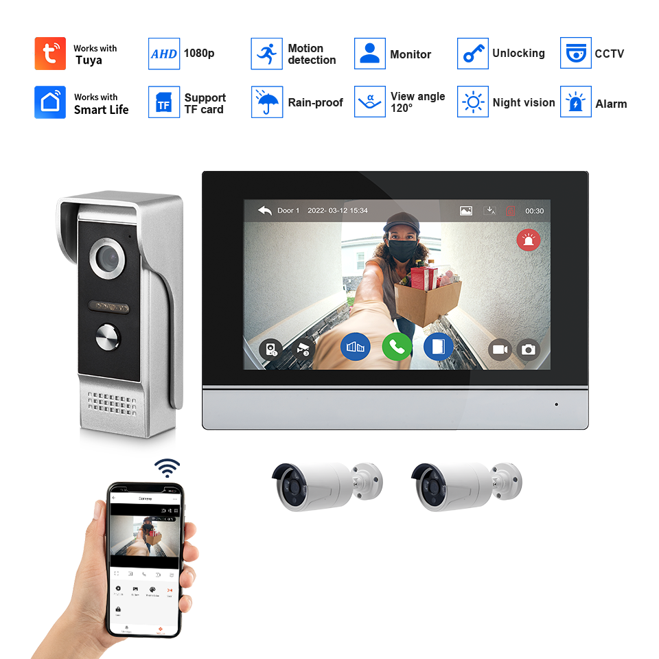 Schermo IPS da 7 pollici 2MP T - Home Security Adt recensione e prezzo