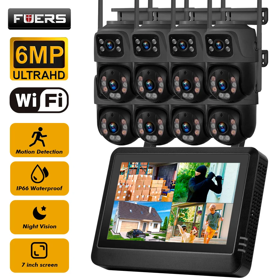 FUERS Schermo NVR da 7 pollici - Nvr Kit 8 Channel recensione e prezzo